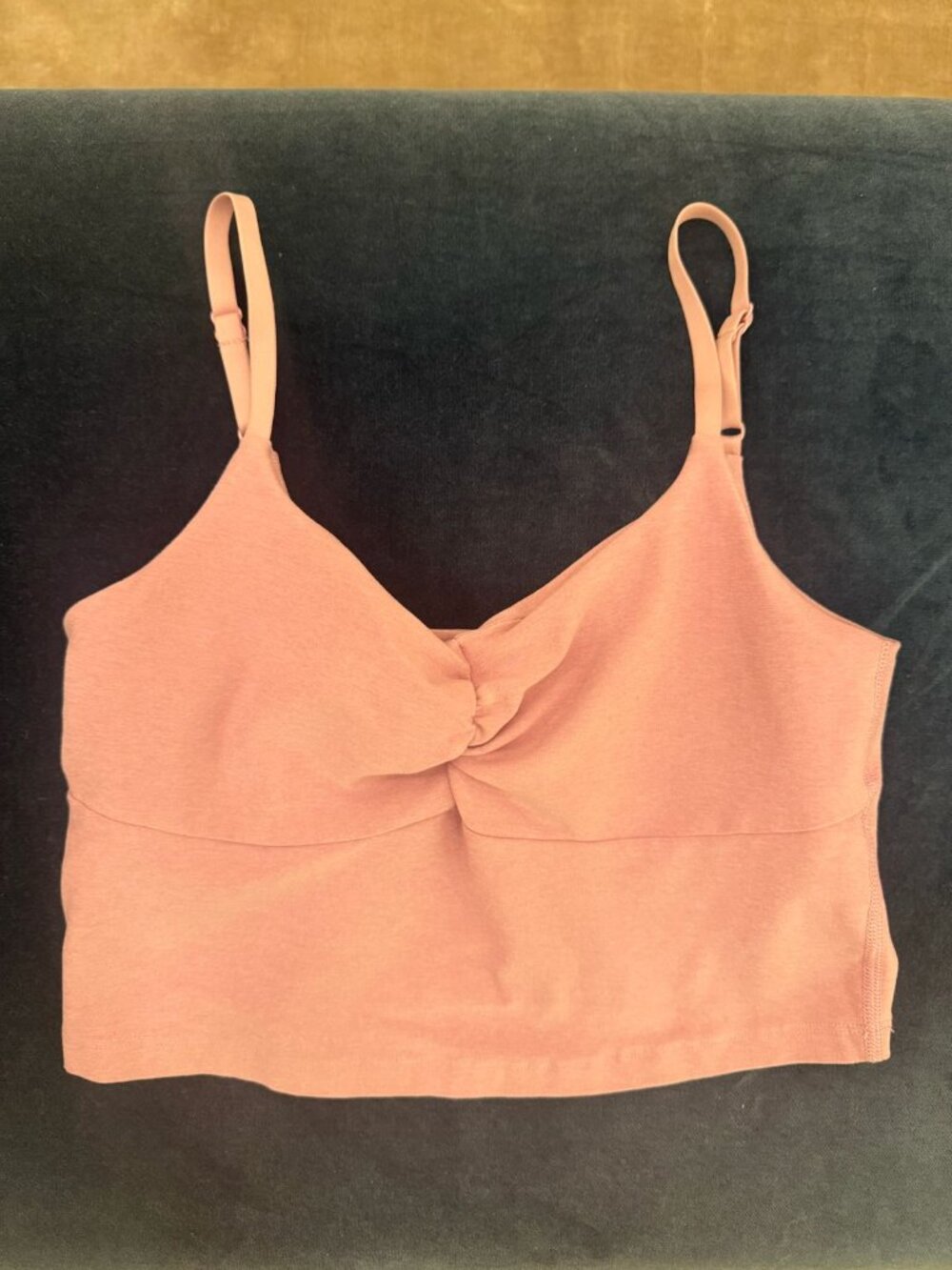 Spacedye™ Raise The Barre Shirred Cropped Tank - Picture 4 of 5